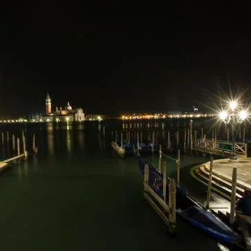 Venice by night Stock Photos