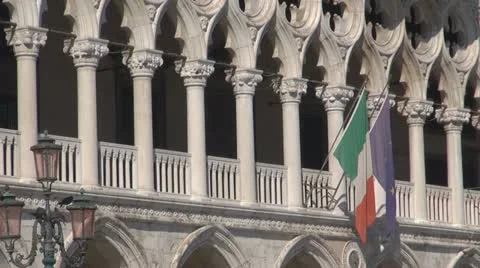 Venice Palazzo Ducale Video stock 12342759