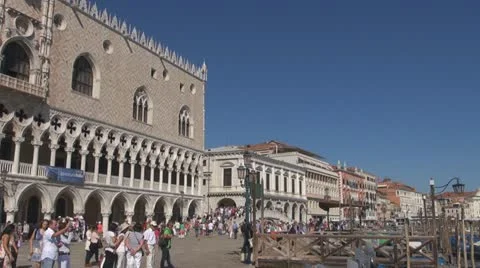 Venice Palazzo Ducale Video stock 12342881