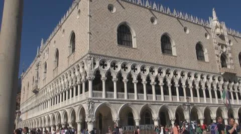 Venice Palazzo Ducale Video stock 12346807