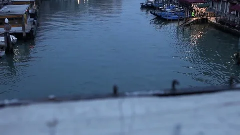 Venice Pan Up Dawn Stock Footage 79541470