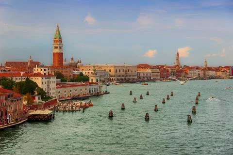 Venice panorama from Giudecca. Stock Photos