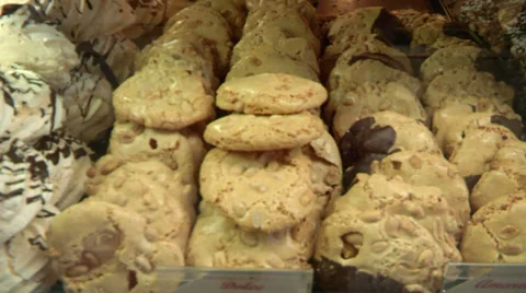 Venice pastries 01 Stock Footage 33444488