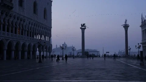 Venice Piazza San Marco  Stock Footage 77423455
