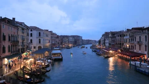 Venice Rialto Bridge Stock Footage 169281330