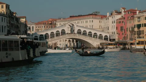 Venice Rialto Bridge 스톡 동영상 172045906