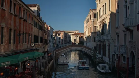 Venice Rio de San Lorenzo e Campiello de la Fraterna Stock Footage 105261053