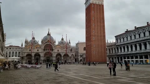 Venice, San Marco in a cloudy day Stock Footage 164851911
