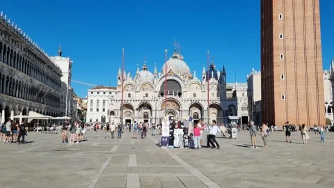 Venice, San Marco time lapse 4 Stock Footage 164858956