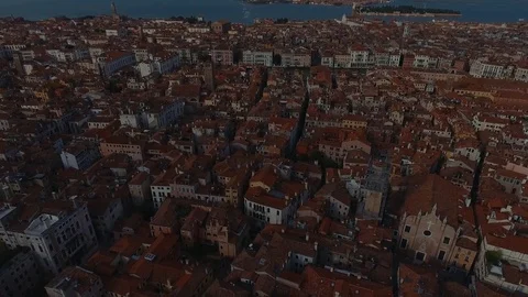 Venice seen from above Stock Footage 76353628
