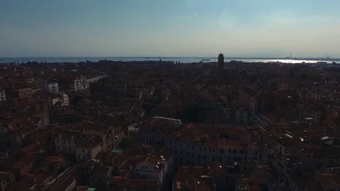 Venice seen from above Stockbeeldmateriaal 76353636