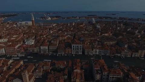 Venice seen from above Stock Footage 76353648