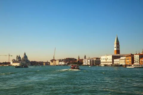 Venice as seen from the lagoon Stock Photos