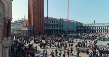 Venice Square Stock Footage 85851085