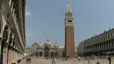 Venice St Marks Basilica Stock Footage 689722