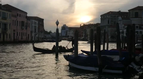 Venice Sunset Stock Footage 56916612