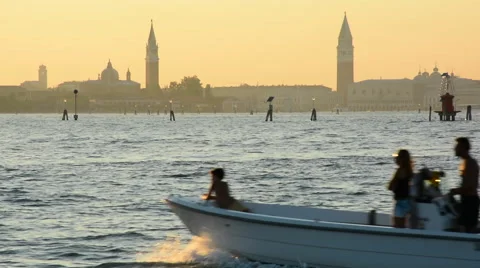 Venice sunset Vídeo Stock 66777585