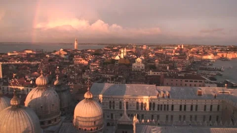 Venice at sunset Stock Footage 155017268