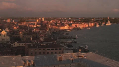 Venice at sunset Stock Footage 155017513