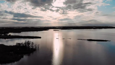 Venice Sunset Over Still Waters Stock Footage 89950681