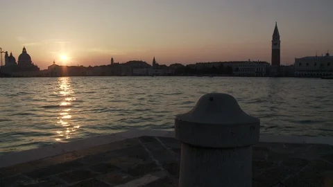 Venice sunset taly Video stock 127652944