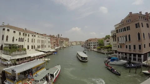 Venice in Timelapse - This is a time lapse video of the city Venice in Italy Stock Footage 123122485