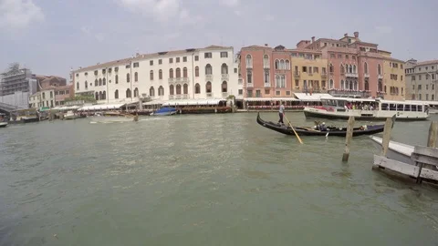 Venice in Timelapse - This is a time lapse video of the city Venice in Italy Stock Footage 123123024