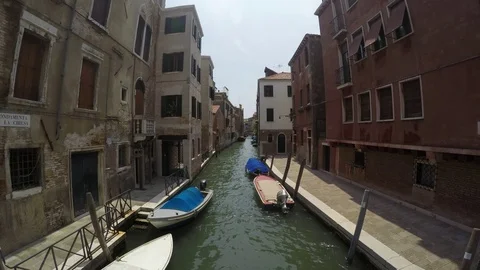 Venice in Timelapse - This is a time lapse video of the city Venice in Italy Stock Footage 123123099