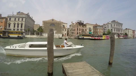 Venice in Timelapse - This is a time lapse video of the city Venice in Italy Stock Footage 123123221