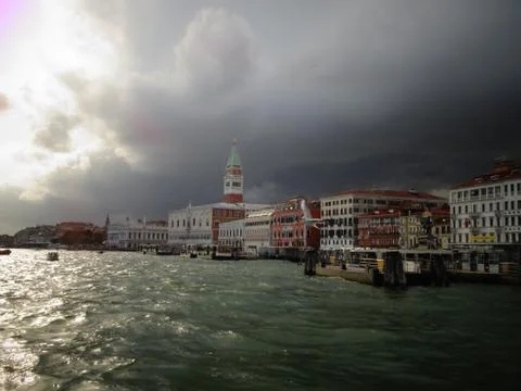 Venice  under clouds Stock Photos