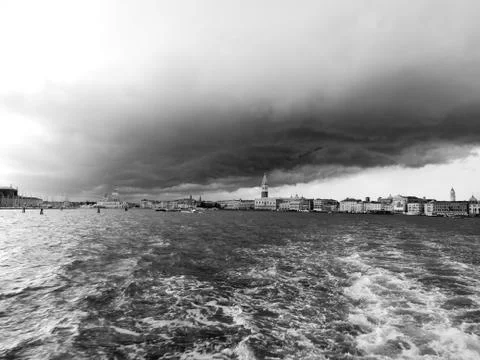 Venice under clouds 스톡 사진