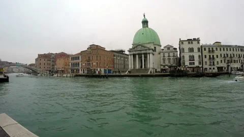 Venice View Of The Big River Canal Stock Footage 101301377