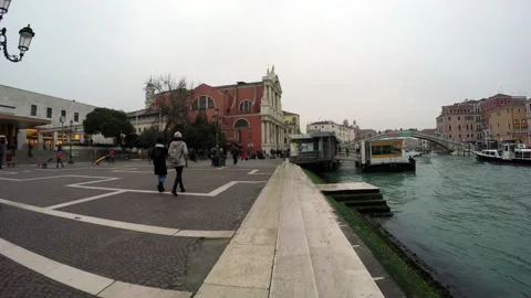 Venice View Of The Big River Canal Stock Footage 101301538