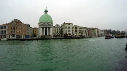 Venice View Of The Big River Canal Stock Footage 101302797