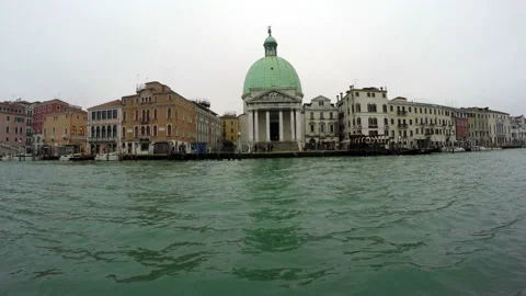 Venice View Of The Big River Canal Stock Footage 101304030