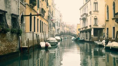 Venice in winter Stock Footage 72431156