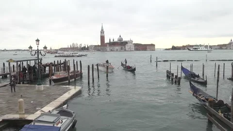 Venice at winter Video stock 93782577