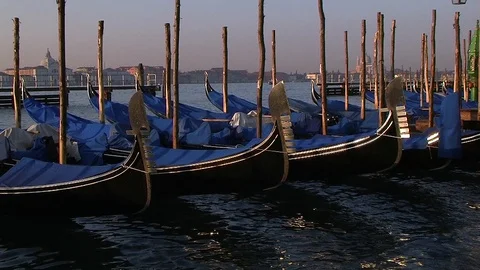 Veniceboats30.1 Stock Footage 90084959