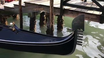 Venician gondola Prow in venice Stock-Footage 86130042