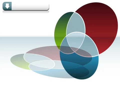 Venn chart Illustrazione stock