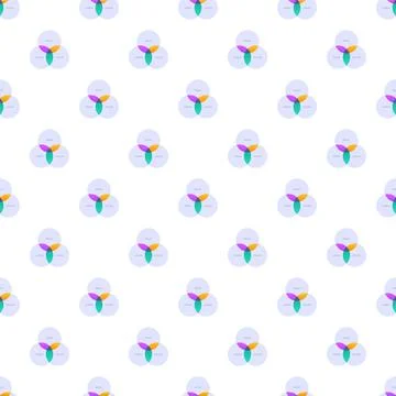 Venn diagrams pattern showing transparent overlapping circles background 스톡 일러스트