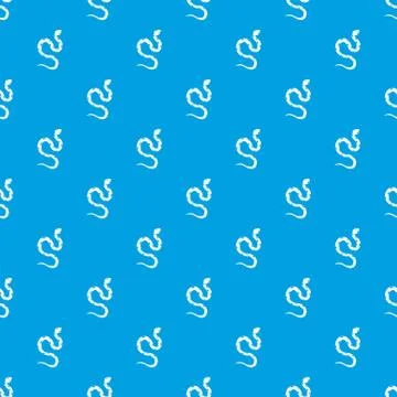 Venomous snake pattern seamless blue Illustrazione stock