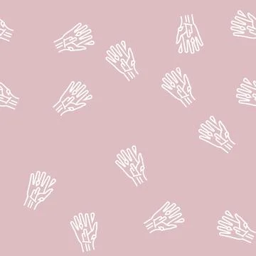 Venous bleeding disease line seamless pattern Stock Illustration