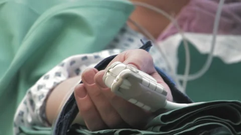 Venous catheter inserted through an arm vein Stock Footage 67281033