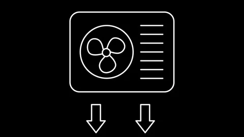 Vent icon animation Stock Footage 315181714