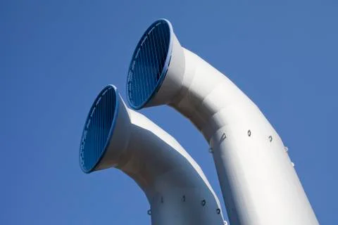 Vent pipes Foto stock
