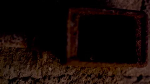Vent in Wall Horror Pan Left Brooklyn New York 4K Stock Footage 324755738