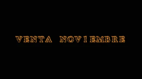 Venta noviembre fire text effect black background Stock Footage 136499706