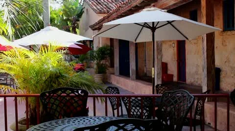 Ventian pool house Video stock 21780500