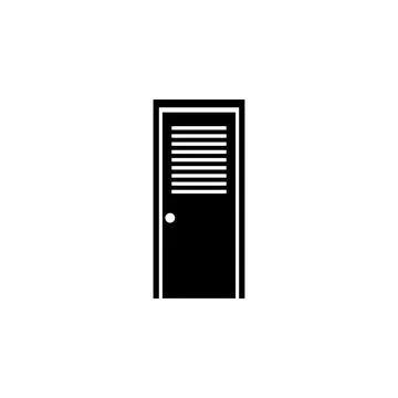 Ventilated door icon. Element of door elements illustration. Premium quality Stock Illustration